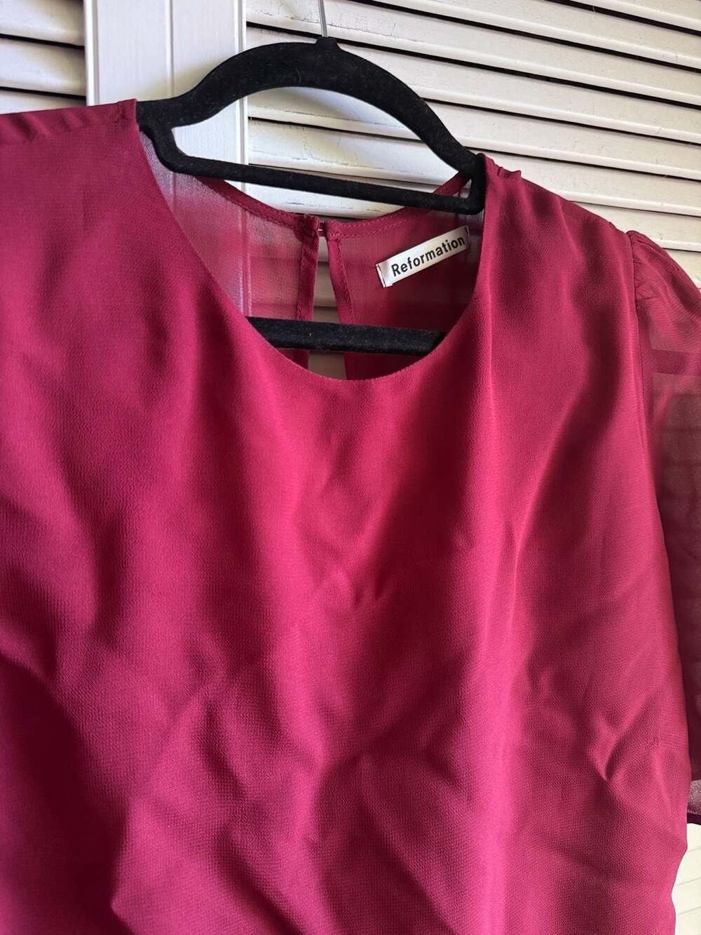 Reformation Addison Mini Dress in Berry Pink Size 12